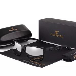 KINGSEVEN Silver Mirrored Aluminum Polarized Sunglasses